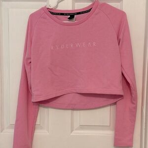 Ryderwear Pink Cropped Long Sleeve